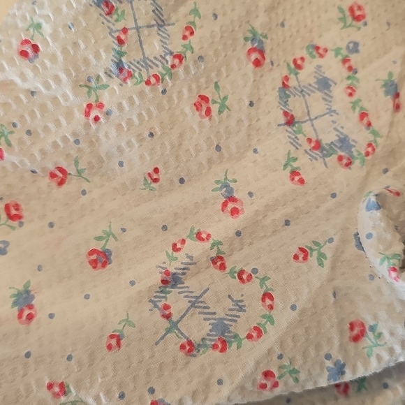 Vintage Pretty Baby Lightweight Floral Shortsleeve Romper 3x - Picture 9 of 9